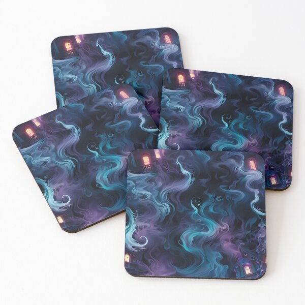 Item preview, Halloween Patterns | Spooky Vapor Art | Haunted House Collection designed and sold by DreamBlazeStu.