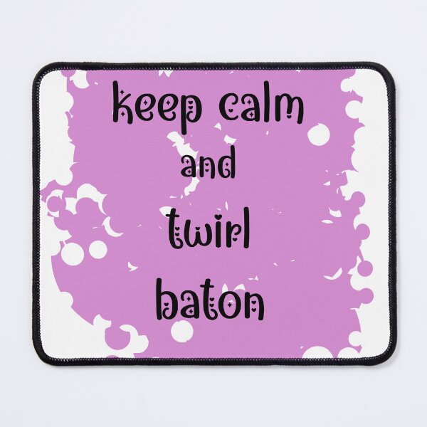 Item preview, Keep Calm and Twirl baton - pink background designed and sold by EmeraldeaArt.