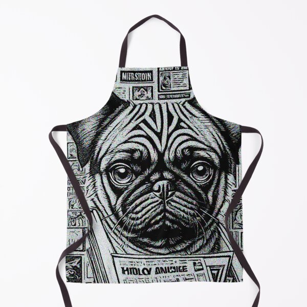 Item preview, Pug in the NEWS designed and sold by RedBluffTraders.