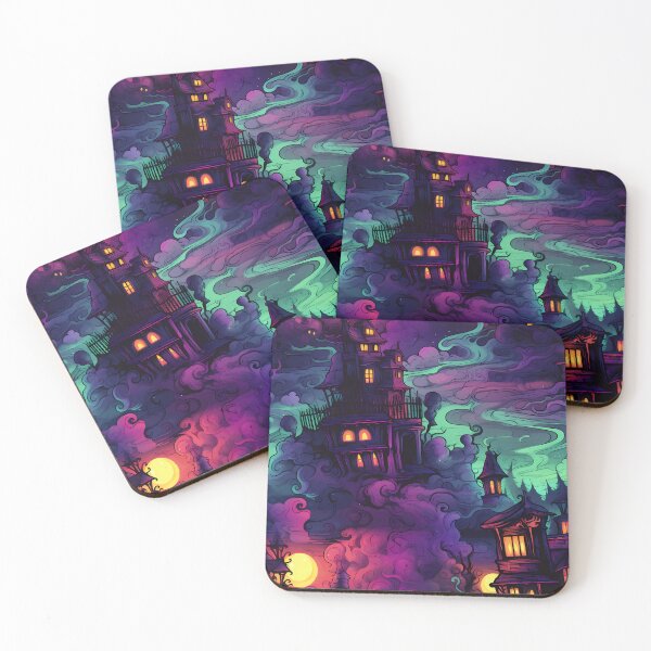 Item preview, Halloween Patterns | Spooky Vapor Art | Haunted House Collection designed and sold by DreamBlazeStu.
