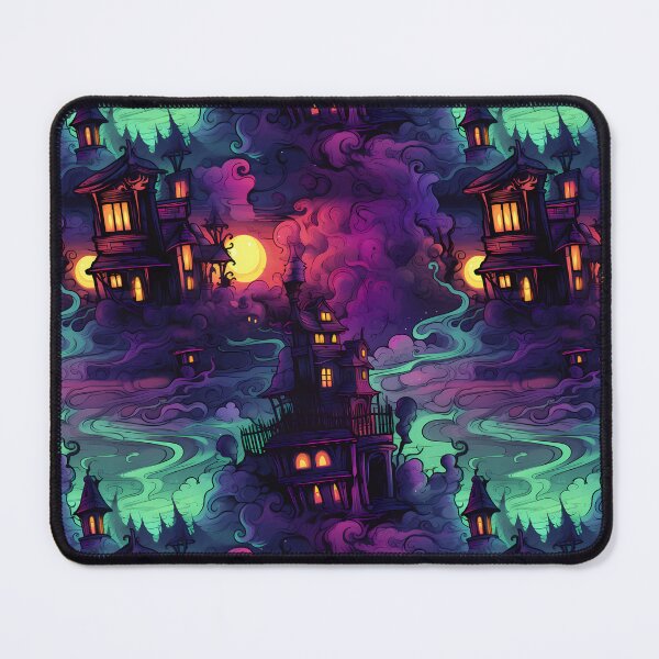 Item preview, Halloween Patterns | Spooky Vapor Art | Haunted House Collection designed and sold by DreamBlazeStu.