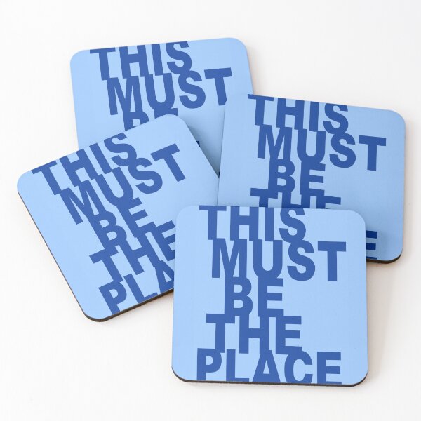Item preview, MUST BE THE PLACE - blue designed and sold by Julia Santos.