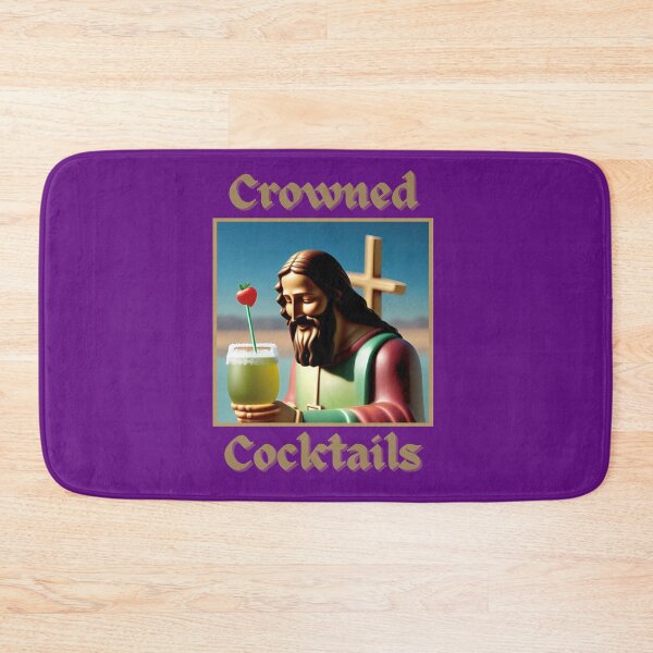 Item preview, Crowned Cocktail: Jesus Enjoying a Mixed Drink with a Smile designed and sold by steph5477.