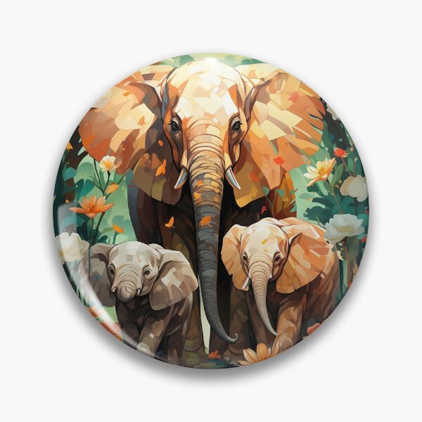 Item preview, Elephants - Floral Forest 1 of 3 designed and sold by Weckulz.