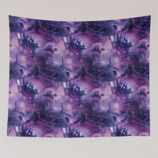 Item preview, Halloween Patterns | Spooky Vapor Art | Haunted House Collection designed and sold by DreamBlazeStu.