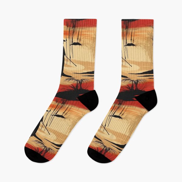 Item preview, Sunset Samurai on the river pattern designed and sold by Viking-Samurai.