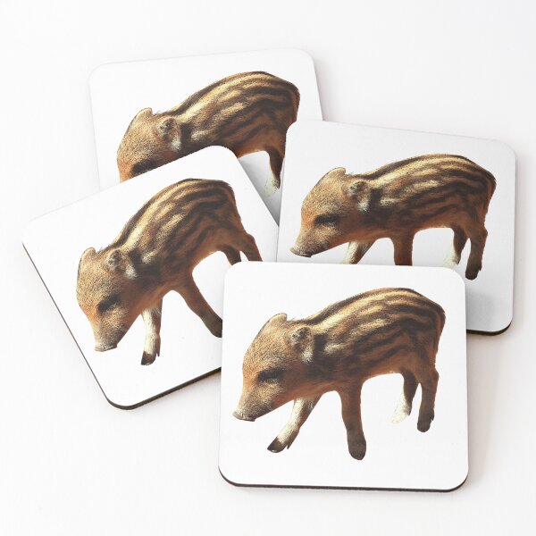 Item preview, Pig from the front, baby wild boar, popular baby animals, the cutest animal motifs designed and sold by Kirei-Lily.