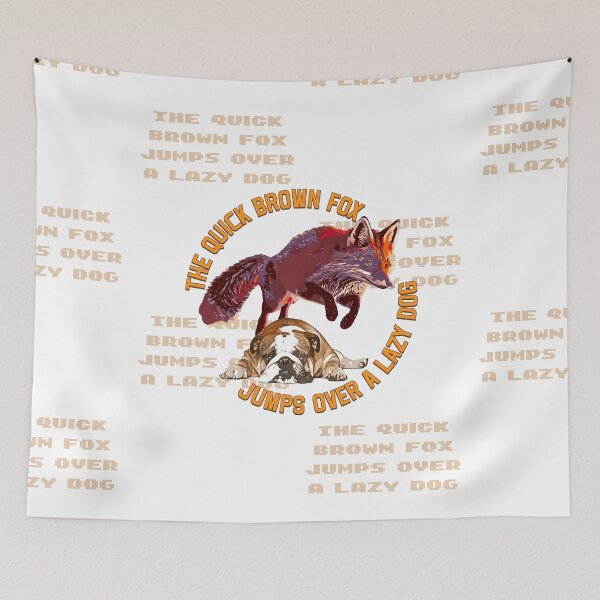 Item preview, Quick Brown Fox Jumps Over A Lazy Dog designed and sold by TipTop GFX.