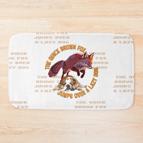 Item preview, Quick Brown Fox Jumps Over A Lazy Dog designed and sold by TipTop GFX.