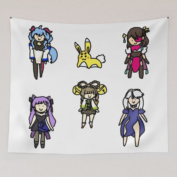 Item preview, Paquete de pegatinas Badly Drawn Liyue 3 designed and sold by casserolestan.