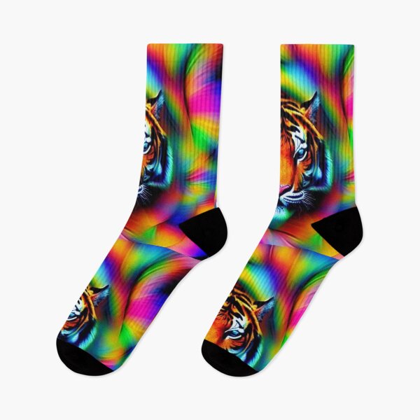 Item preview, Tiger's head in rainbow colors designed and sold by JaroDesign2023.