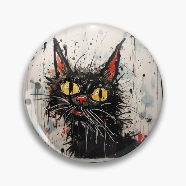 Item preview, Curious Black Cat designed and sold by Nabucodonoshop.