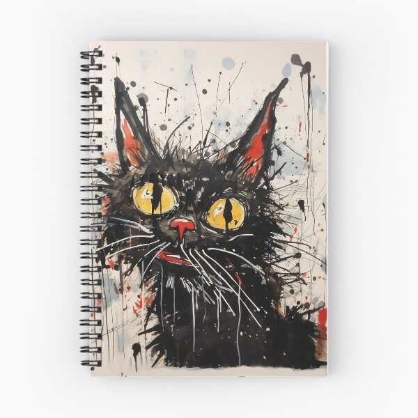 Item preview, Curious Black Cat designed and sold by Nabucodonoshop.
