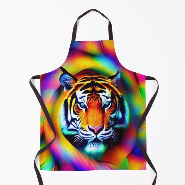 Artikelvorschau, Tigerkopf in Regenbogenfarben entworfen und verkauft von JaroDesign2023.