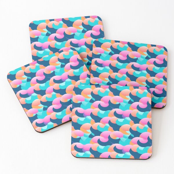 Item preview, Retro Summertime Happy Arcs and Waves Colorful pattern designed and sold by Viking-Samurai.
