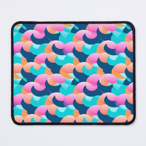 Item preview, Retro Summertime Happy Arcs and Waves Colorful pattern designed and sold by Viking-Samurai.