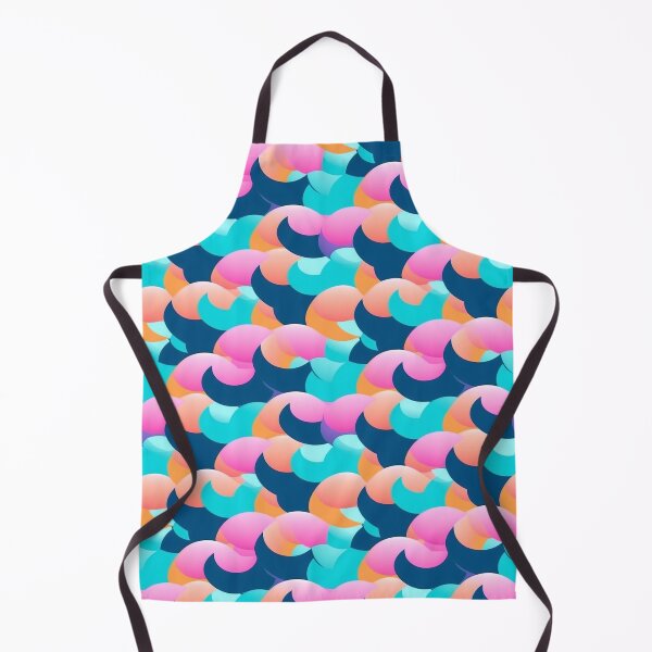Item preview, Retro Summertime Happy Arcs and Waves Colorful pattern designed and sold by Viking-Samurai.