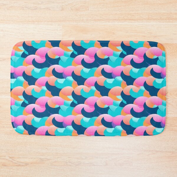 Item preview, Retro Summertime Happy Arcs and Waves Colorful pattern designed and sold by Viking-Samurai.