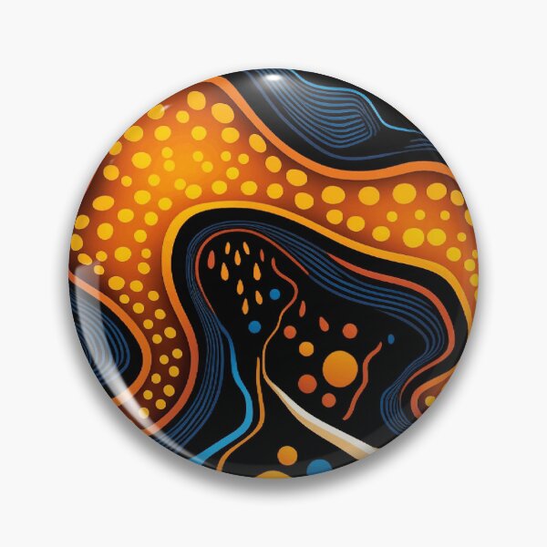 Artikelvorschau, Aborigini-Punktkunst, fließende Lava entworfen und verkauft von Ellimade.