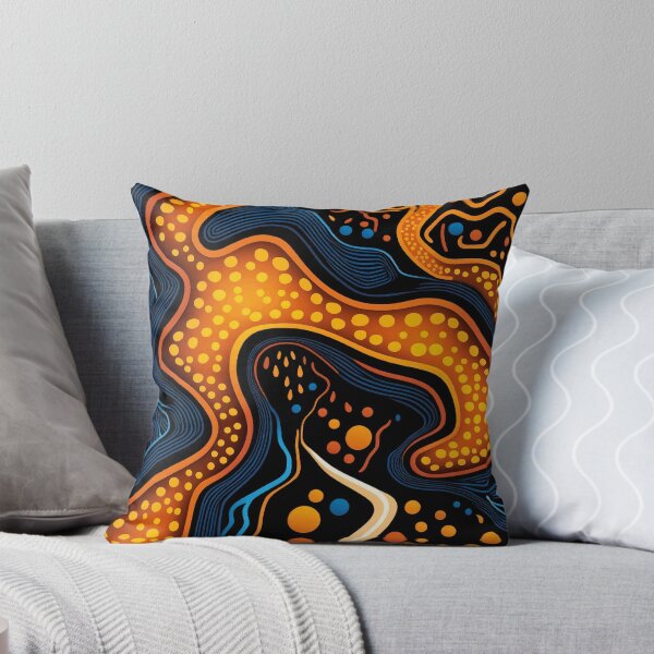 Item preview, Aborigini dot art, flowing lava designed and sold by Ellimade.
