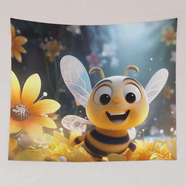 Item preview, bee on the flowers designed and sold by MagicStudioArt.