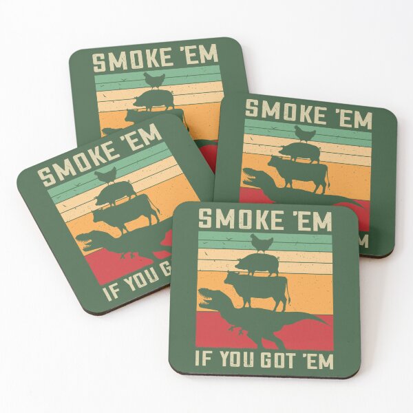 Item preview, Smoke 'Em If You Got 'Em Funny BBQ 	 Vintage Meat Pitmaster Retro Grilling Barbecue  	    	 designed and sold by hfygbedz59.
