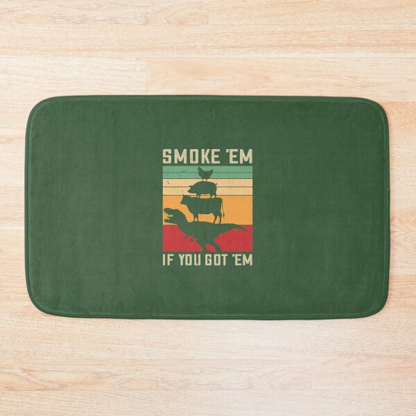 Item preview, Smoke 'Em If You Got 'Em Funny BBQ 	 Vintage Meat Pitmaster Retro Grilling Barbecue  	    	 designed and sold by hfygbedz59.