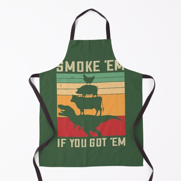 Item preview, Smoke 'Em If You Got 'Em Funny BBQ 	 Vintage Meat Pitmaster Retro Grilling Barbecue  	    	 designed and sold by hfygbedz59.