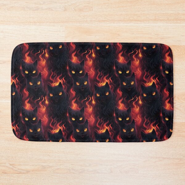 Item preview, Halloween Patterns | Spooky Vapor Art | Black Cat Collection designed and sold by DreamBlazeStu.