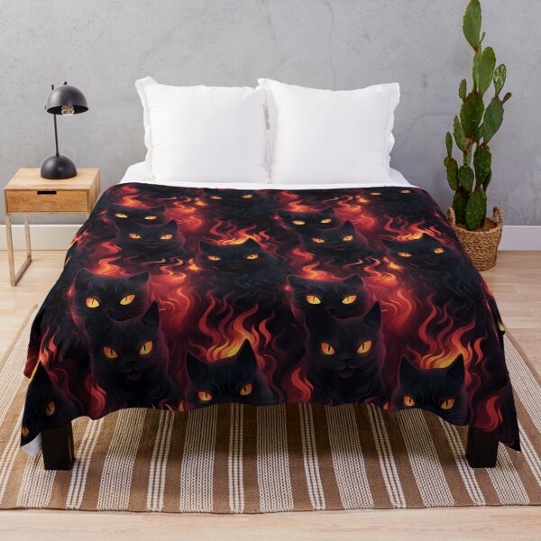 Item preview, Halloween Patterns | Spooky Vapor Art | Black Cat Collection designed and sold by DreamBlazeStu.
