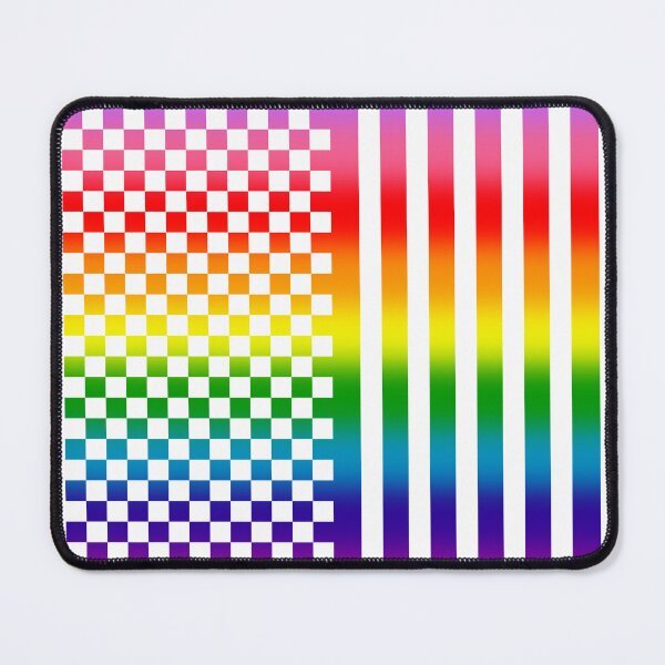 Item preview, Rainbow Checkers and Stripes designed and sold by OneWildDragon.