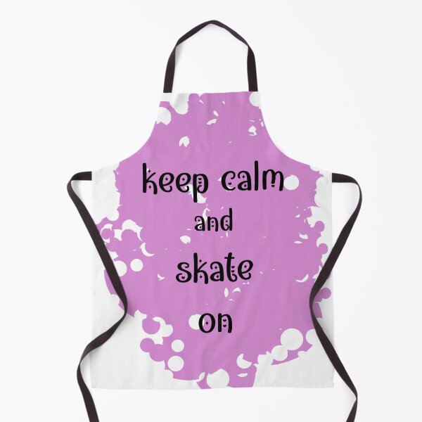 Item preview, Keep Calm and skate on - pink background designed and sold by EmeraldeaArt.
