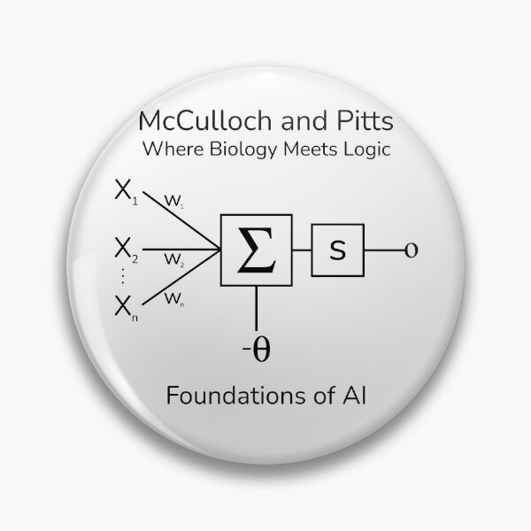 Item preview, Where Biology Meets Logic: McCulloch and Pitts designed and sold by awpak.