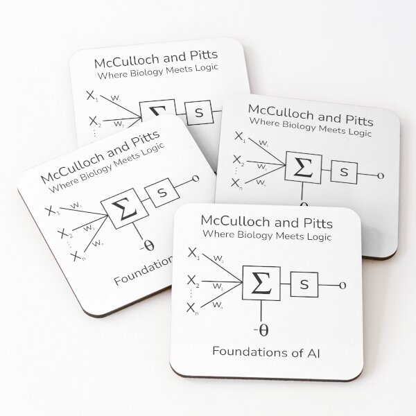 Item preview, Where Biology Meets Logic: McCulloch and Pitts designed and sold by awpak.