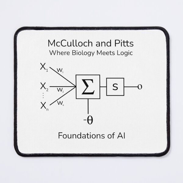 Item preview, Where Biology Meets Logic: McCulloch and Pitts designed and sold by awpak.