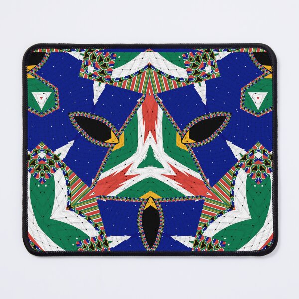 Item preview, Attractive original abstract geometric artwork, inspired by the South African flag in a vintage style. designed and sold by Ralek.