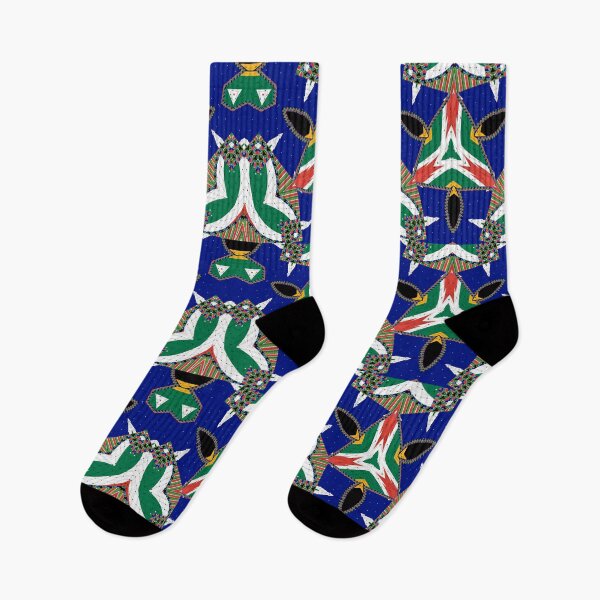 Item preview, Attractive original abstract geometric artwork, inspired by the South African flag in a vintage style. designed and sold by Ralek.