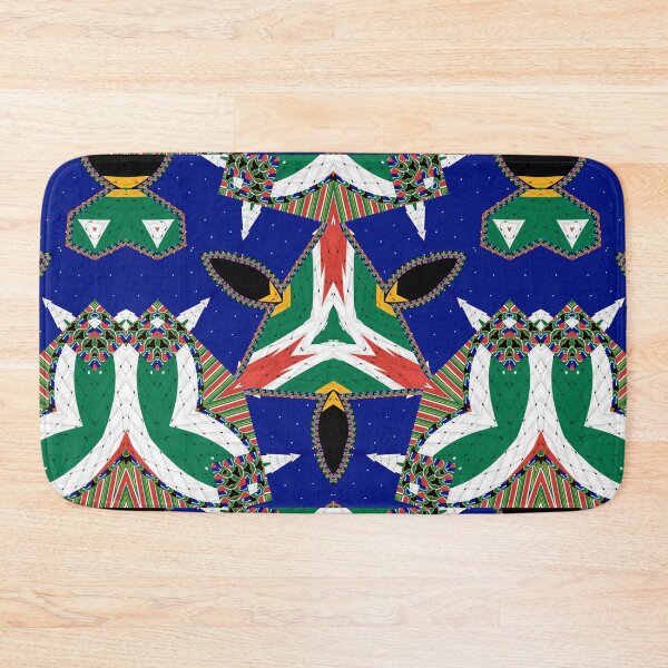 Item preview, Attractive original abstract geometric artwork, inspired by the South African flag in a vintage style. designed and sold by Ralek.