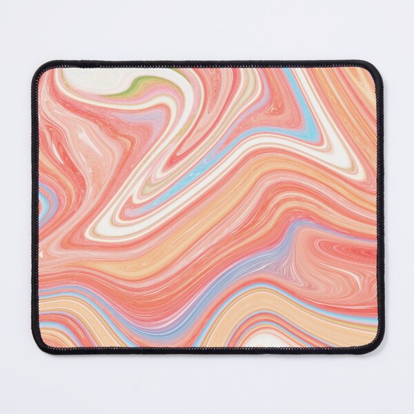 Item preview, Pastel orange liquid paint marble pattern designed and sold by 1Celery.