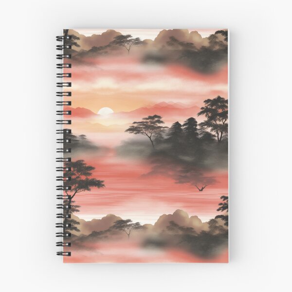 Item preview, Summer Misty Mountain Sunset Pattern designed and sold by Viking-Samurai.