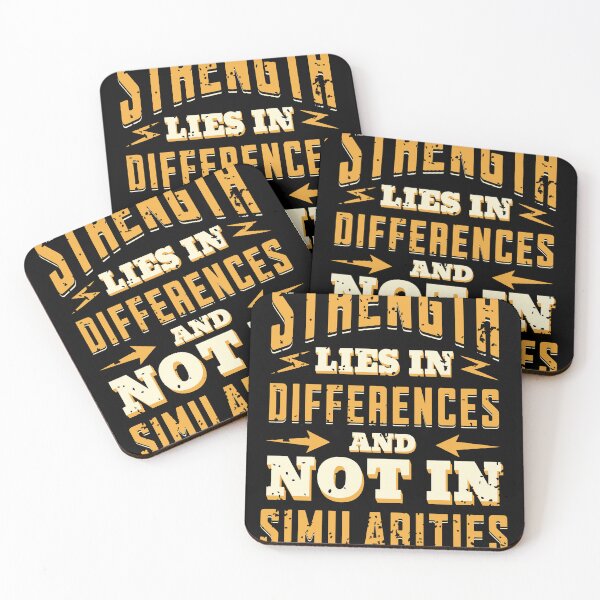 Item preview, Strength in Diversity - Differences Over Similarities Quote designed and sold by Zandalus.