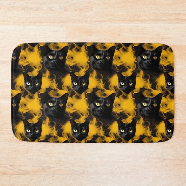 Item preview, Halloween Patterns | Spooky Vapor Art | Black Cat Collection designed and sold by DreamBlazeStu.