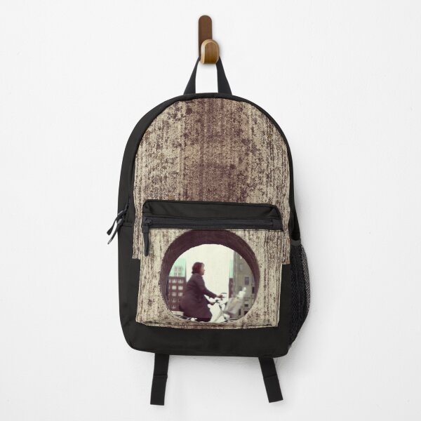 Item preview, Street Drain with Female Bicyclist in the City designed and sold by Maya Victorine.
