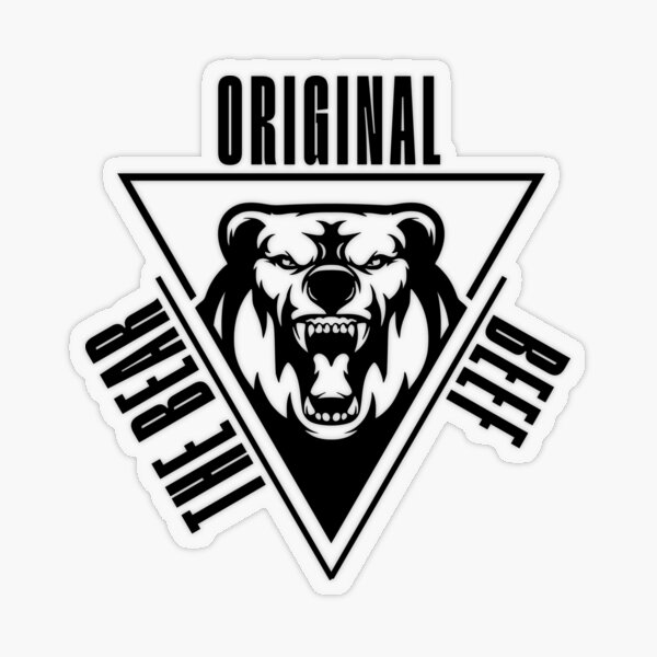 Roaring Bear Alternate Logo - Chicago Bears Logo Black And White