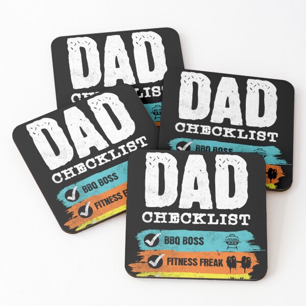 Item preview, Awesome Dad Checklist - BBQ, Fitness, Car designed and sold by Zandalus.