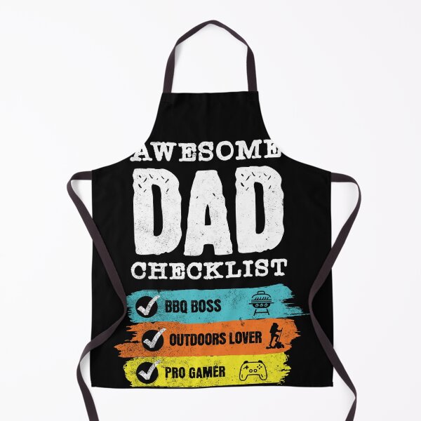 Item preview, Awesome Dad Checklist - BBQ, Outdoors, Gamer designed and sold by Zandalus.
