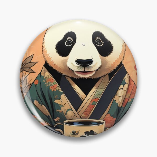 Item preview, Relaxed panda sipping tea designed and sold by Twenty24trends.