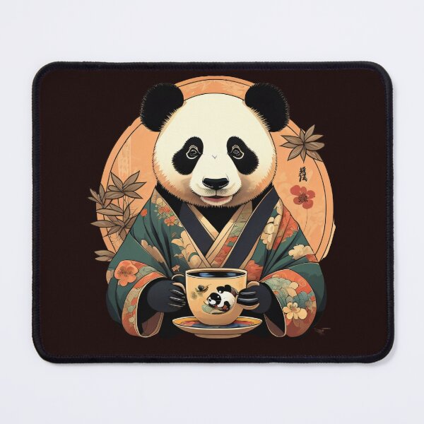 Item preview, Relaxed panda sipping tea designed and sold by Twenty24trends.