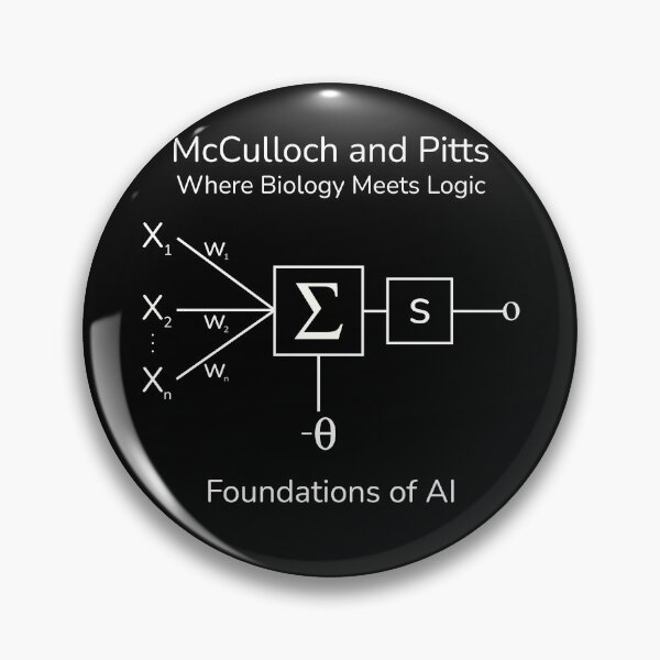 Item preview, Where Biology Meets Logic: McCulloch and Pitts designed and sold by awpak.
