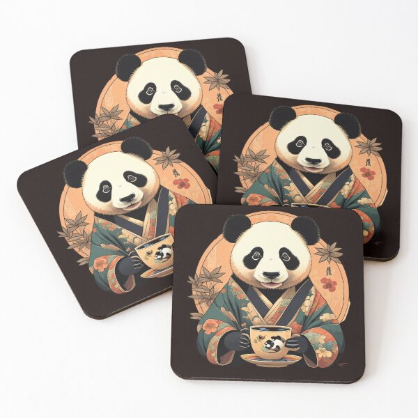 Item preview, Relaxed panda sipping tea designed and sold by Twenty24trends.
